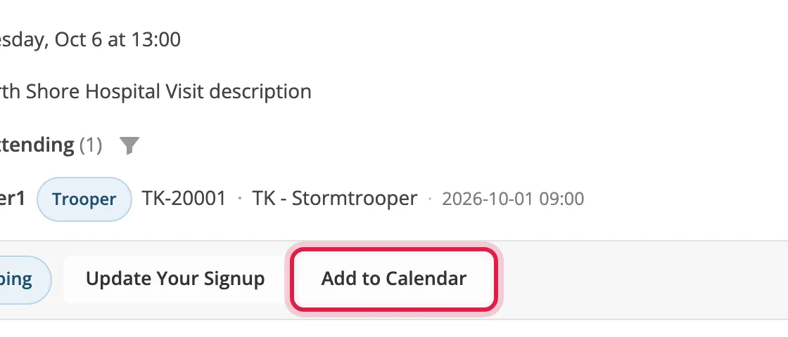 Add to Calendar circled