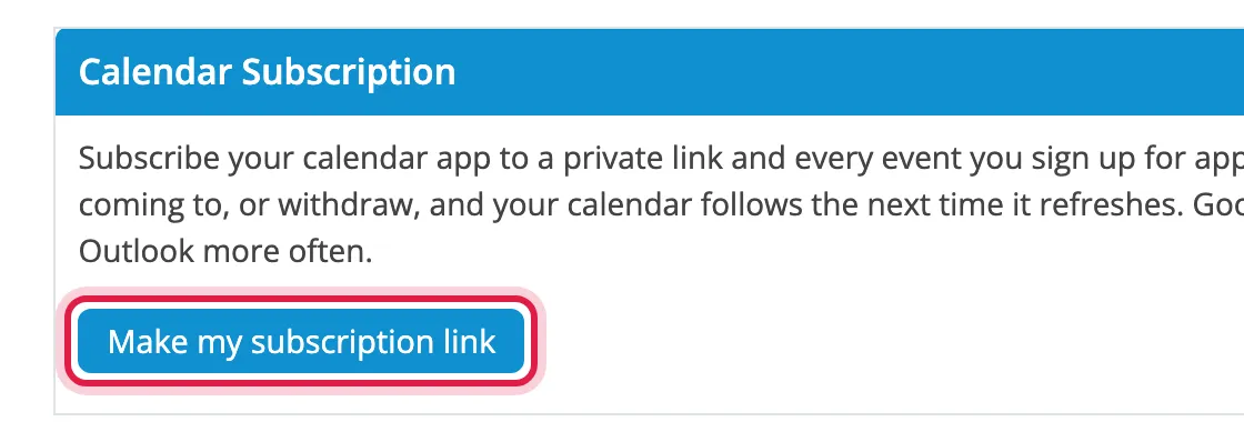 Make my subscription link circled
